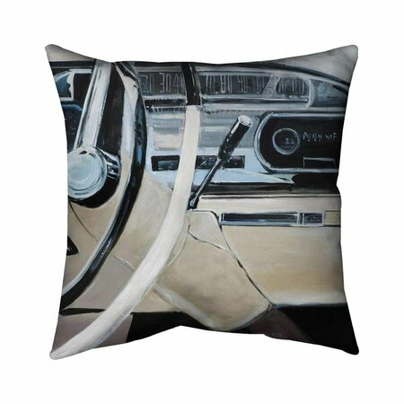 FONDO 26 x 26 in. 1950s Car Dashboard-Double Sided Print Indoor Pillow FO3335238
